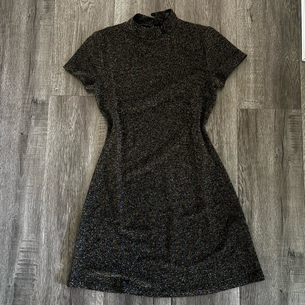 Forever 21 Metallic Mini Dress - S